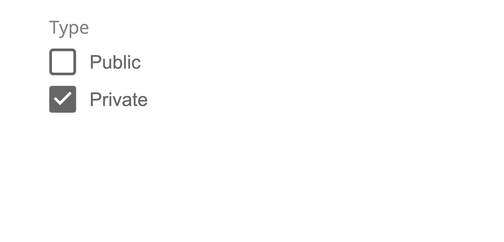 Don't use checkboxes when only one item can be selected.